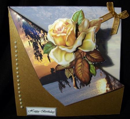Autumn Flowers - Corner Fold Back by Rae Trees