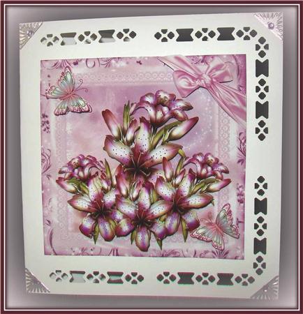 Shimmering Lily Flutters 8x8 Mini Kit by Rae Trees