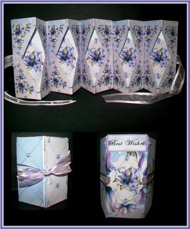 Lily Flower Carousel Box Card by Rae Trees