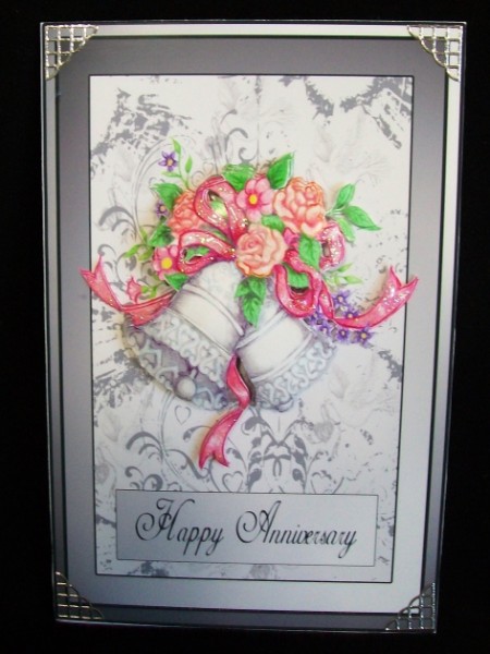 Happy Anniversary Congratulations Silver by Rae Trees