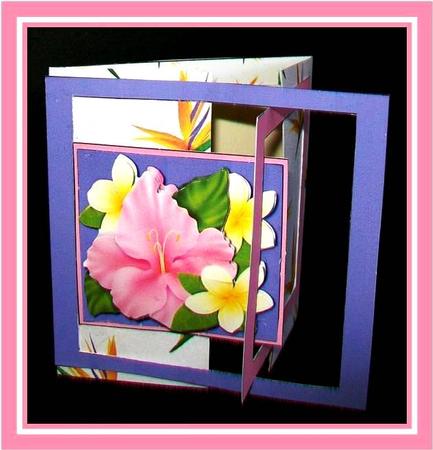 Surprise Card - Tropical Flowers by Rae Trees