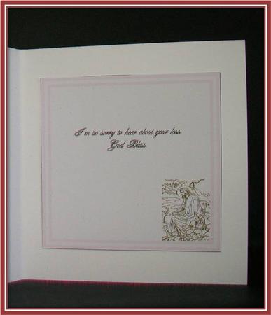 8 Inch Insert - Sympathy - God Bless - Pink - Jesus by Rae Trees