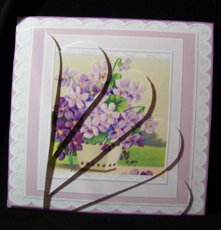 Lilac Flowers Fan Pyramage by Rae Trees