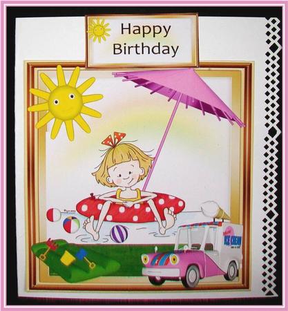 Sassy Sally and Her Inner Tube Party Time by Rae Trees