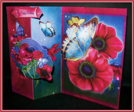 Enchanting Anemone No Holes Fold Card Mini Kit by Rae Trees