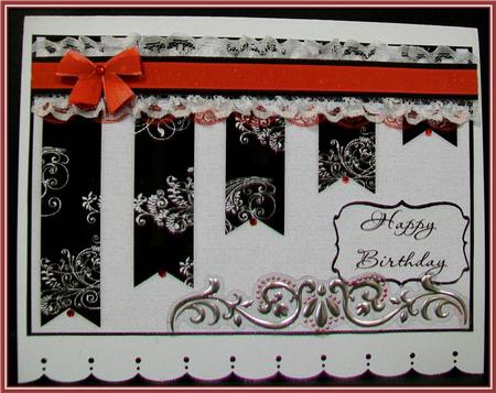 Black and White Collection Floral Strips by Rae Trees