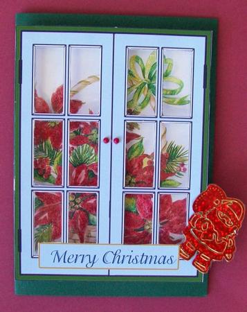 Through My Window Poinsettia by Rae Trees