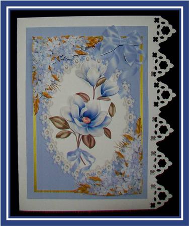 Lovely Blue Magnolias by Rae Trees