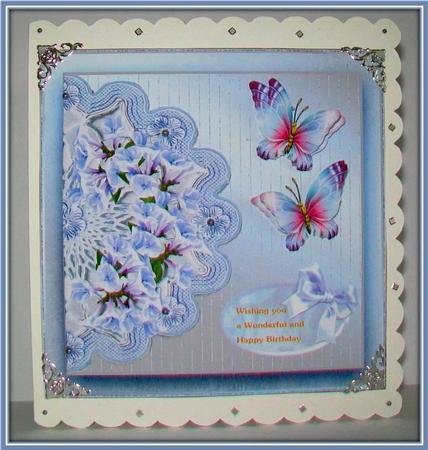 Mini Kit Bleu Blossoms and Butterflies by Rae Trees