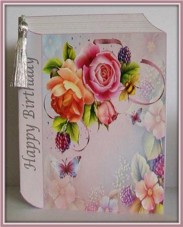 Stunning Floral Roses Book Card by Rae Trees