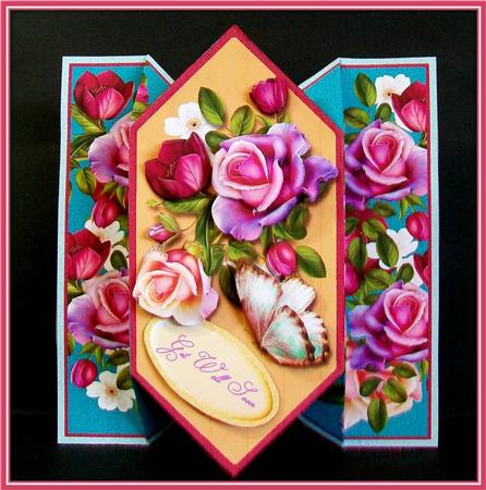 Diamond Fold Mini Kit - Pink Profusion by Rae Trees