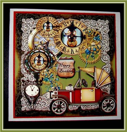 Steampunk Male Card by Rae Trees