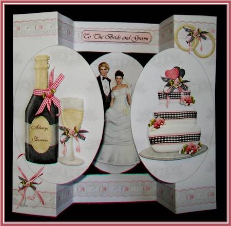 Wedding Day Trifold Card End Envelope by Rae Trees