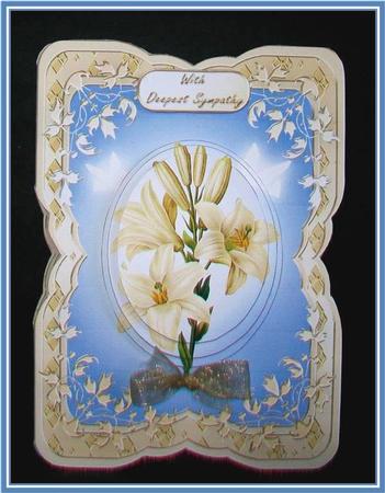 Shaped Card Mini Kit - Sympathy Lilies by Rae Trees