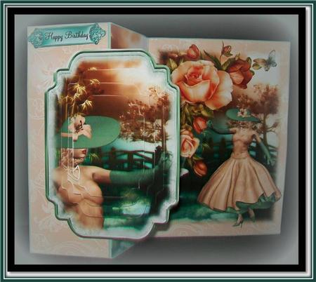 No Holes Fold 1950's Oriental Summer Evening by Rae Trees