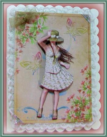 A Windy Day in Summer Decoupage by Rae Trees