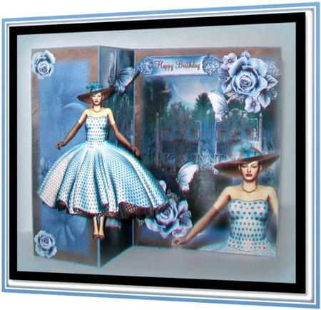No Holes Fold Lily Rose by Moonlight Mini Kit by Rae Trees