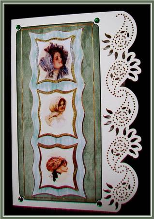 Fisher Ladies Dl Card and Toppers by Rae Trees