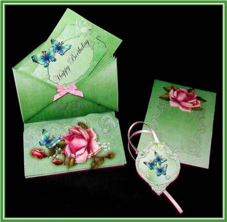 Green and Elegant Envelope Easel Kit by Rae Trees