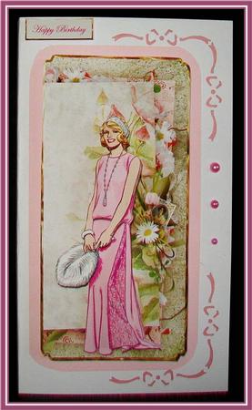 Summer Evening and Flowers Dl Card by Rae Trees