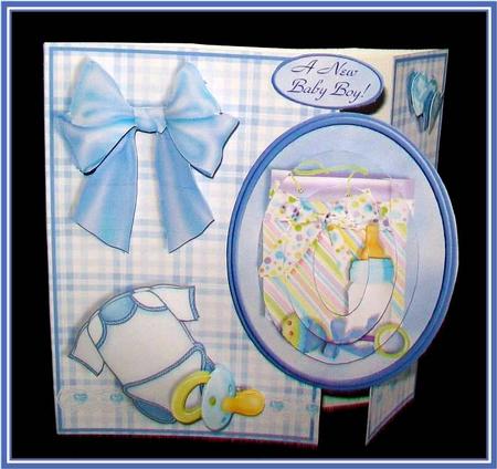 Gatefold Mini Kit - New Baby Boy by Rae Trees