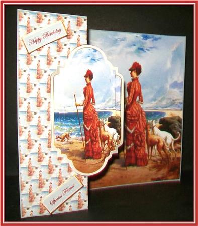 Watching Her Dog in the Sea No Hole Fold Back Mini Kit by Rae Trees