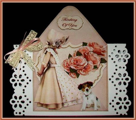 Envelop Bonnet Girl by Rae Trees