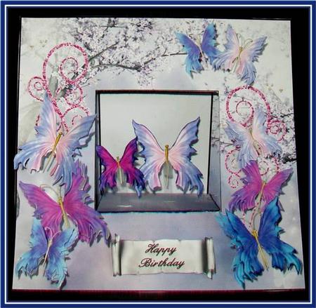 Aperture-square Table-card Mini Kit Dance of the Butterflies by Rae Trees