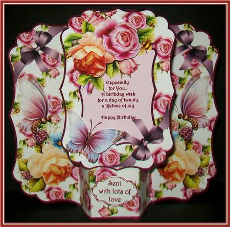 Beautiful Blooms and Butterflies Bracket Shaped Kit by Rae Trees