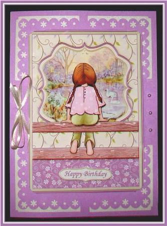 View Across the Lake Card Topper & Decoupage by Rae Trees