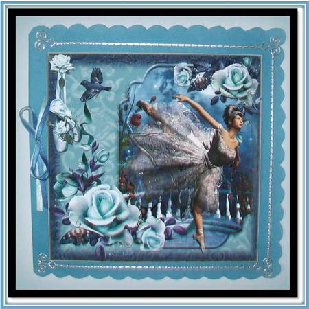 Vintage Teal and Blue Ballet Mini Kit by Rae Trees