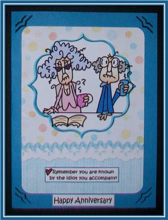 Stella and Gus Anniversary Idiotic Love Quick Card by Rae Trees