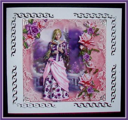 My Lady Roses Purple & Pink by Rae Trees