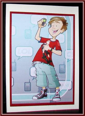 Teen Boy Text Star A4 by Rae Trees