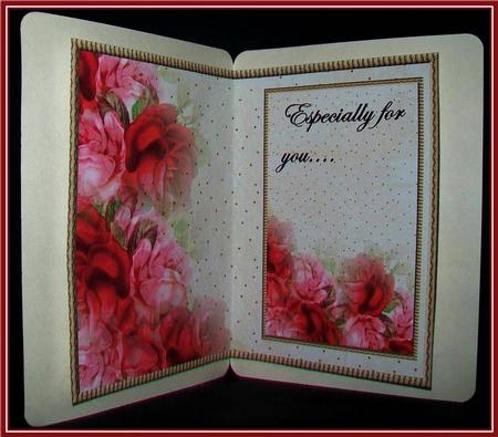 Insert Vintage Red Roses by Rae Trees