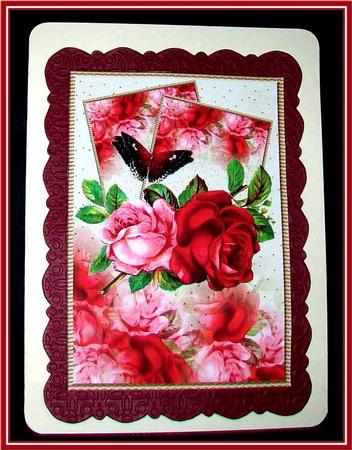 Vintage Red Roses All Occasions by Rae Trees