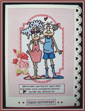 Stella and Gus Married for Many Years Quick Card by Rae Trees