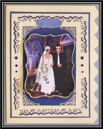 Cream Flapper Couple Wedding by Rae Trees