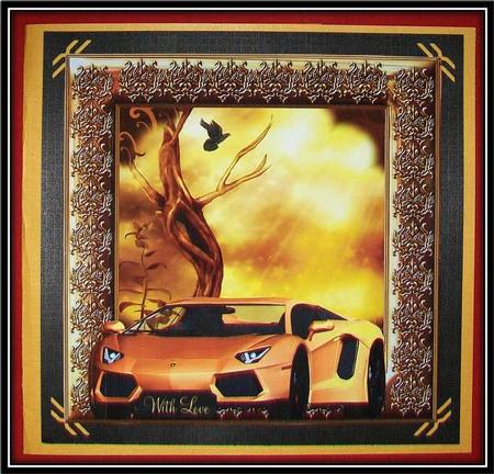 Sunrise Yellow Sports Car by Rae Trees