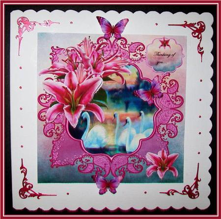 Mini Kit Stargazer Lilies and Swans by Rae Trees