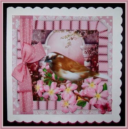 The Blossom Finch Card Front Mini Kit by Rae Trees