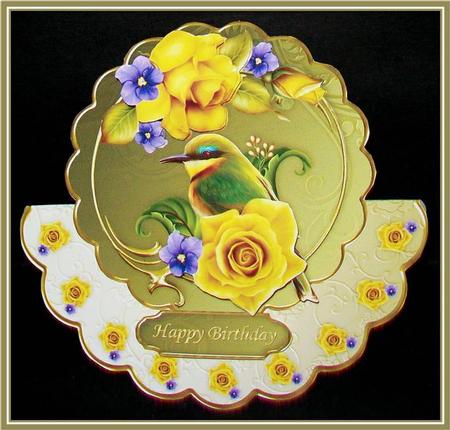Rosey Friend Wobble Card Mini-kit by Rae Trees