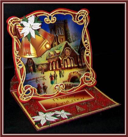 Come All Ye Faithful Shaped Easel Card Mini Kit by Rae Trees