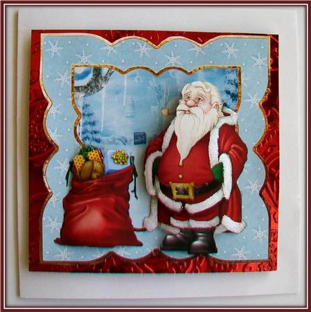 Santa Thinks That Sack is Too Heavy by Rae Trees