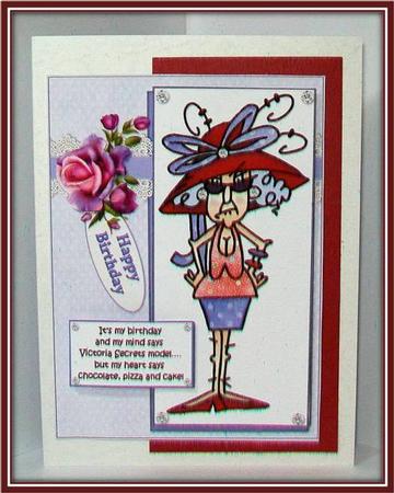 Stella a Victoria Secret Model Quick Card by Rae Trees