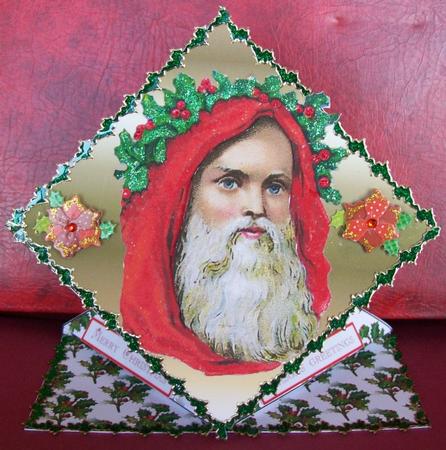 Vintage Santa Diamond Top by Rae Trees