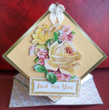 Golden Rose Diamond Top Card by Rae Trees