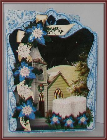 Christmas Church Shaped Card Mini Kit by Rae Trees