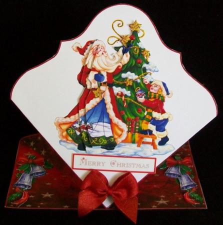 Spring Top Christmas Card by Rae Trees