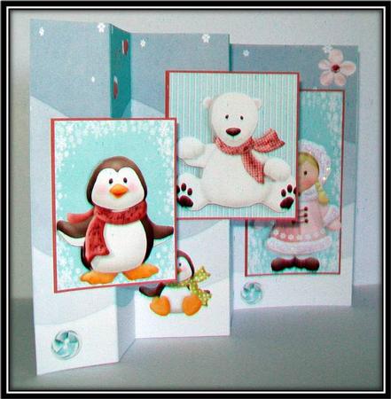 Eskimo Girl and Friends Double No Hole Fold Back by Rae Trees